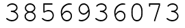 Число 3856936073.