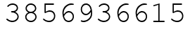 Число 3856936615.
