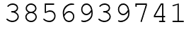 Число 3856939741.