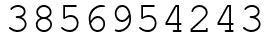 Число 3856954243.