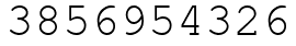Число 3856954326.