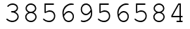 Число 3856956584.