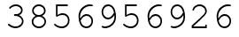 Число 3856956926.