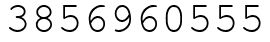 Число 3856960555.
