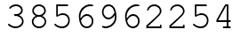 Число 3856962254.