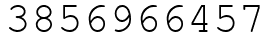 Число 3856966457.