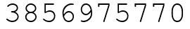 Число 3856975770.