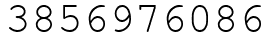 Число 3856976086.