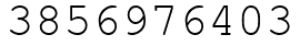 Число 3856976403.