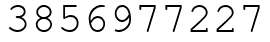 Число 3856977227.