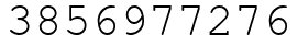 Число 3856977276.