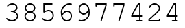 Число 3856977424.