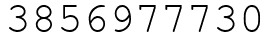 Число 3856977730.