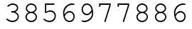 Число 3856977886.