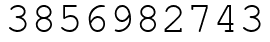 Число 3856982743.