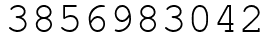 Число 3856983042.