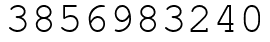 Число 3856983240.