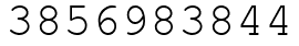 Число 3856983844.