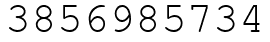 Число 3856985734.