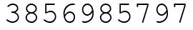 Число 3856985797.