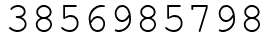 Число 3856985798.
