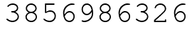 Число 3856986326.
