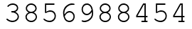 Число 3856988454.