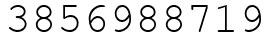 Число 3856988719.