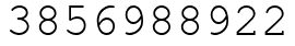 Число 3856988922.