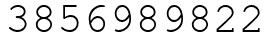 Число 3856989822.