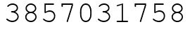 Число 3857031758.