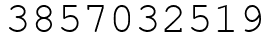 Число 3857032519.