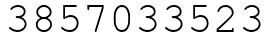 Число 3857033523.