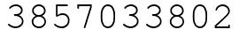 Число 3857033802.