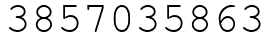 Число 3857035863.