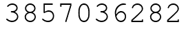 Число 3857036282.