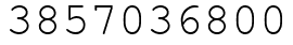 Число 3857036800.