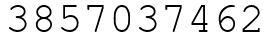 Число 3857037462.