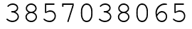 Число 3857038065.