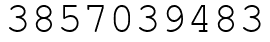 Число 3857039483.