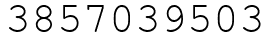 Число 3857039503.