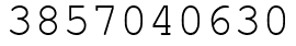Число 3857040630.