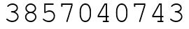 Число 3857040743.