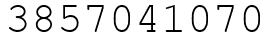 Число 3857041070.
