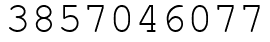 Число 3857046077.