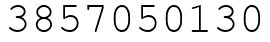 Число 3857050130.