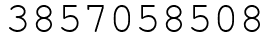 Число 3857058508.