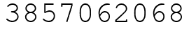 Число 3857062068.