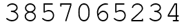 Число 3857065234.