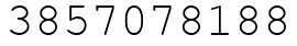 Число 3857078188.